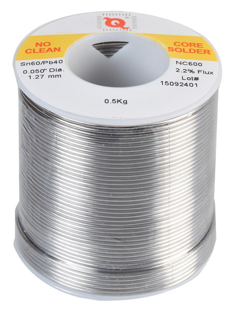QUALITEK Lötdraht 60/40 mit Blei, 1,2mm, 500g