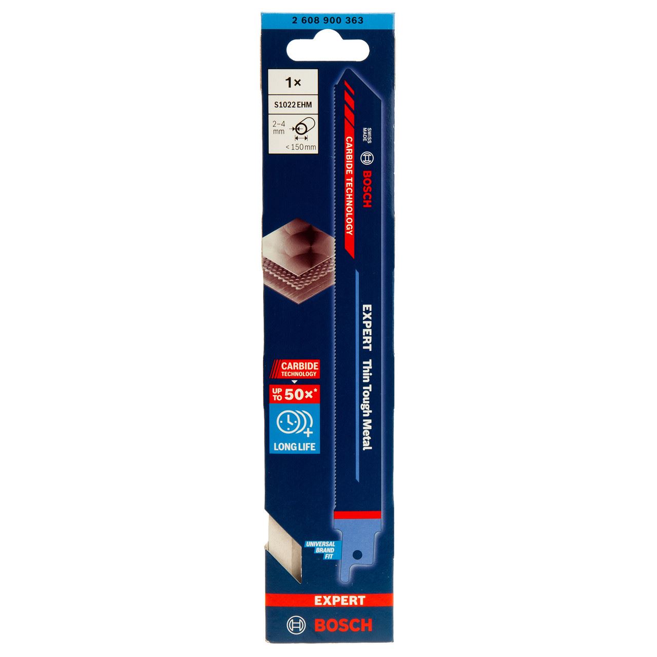 Bosch Hoja de Sierra Alternativa Expert S1022EHM para Metal, 200mm