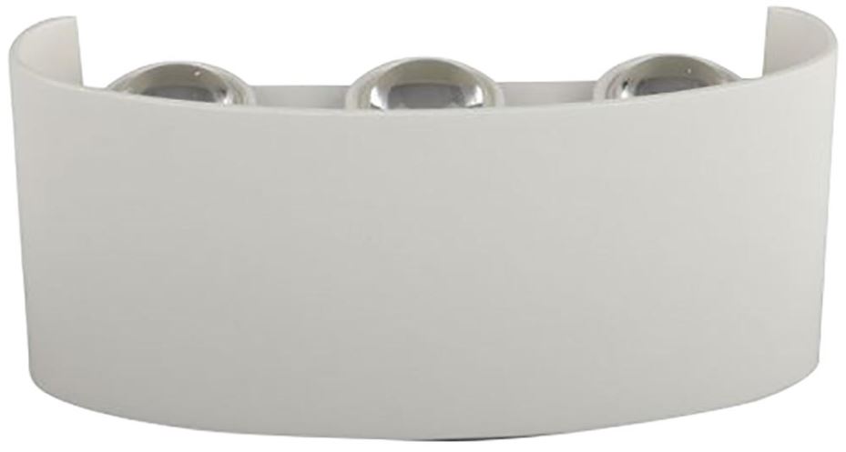 V-TAC 6W Up/Down LED Wall Light, IP54, Sand White, 4000K