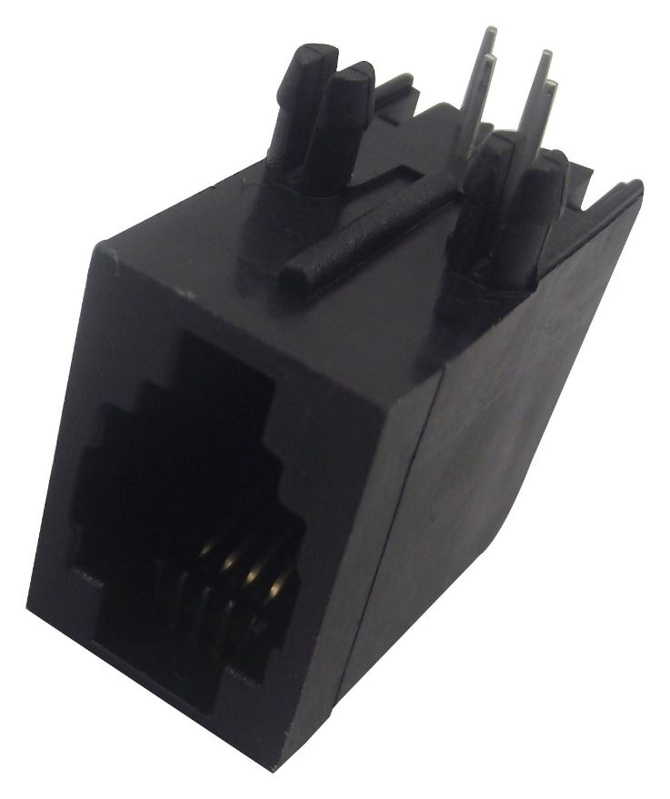 MH CONNECTORS - MHRJJ44NFRA Καρέ του PCB, 4P4C, Ορθή Γωνία