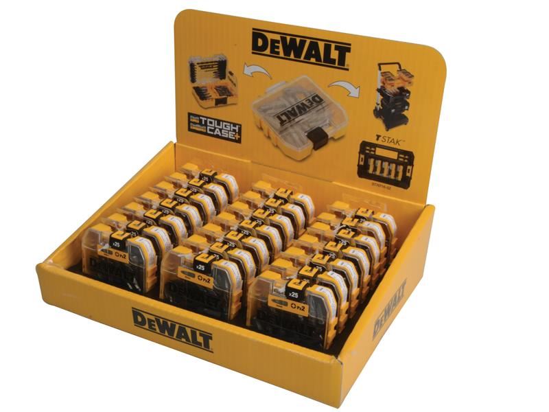 DeWALT 專業電動工具 - PZ2 25毫米標準Tic Tac展示裝 21包 x 25件