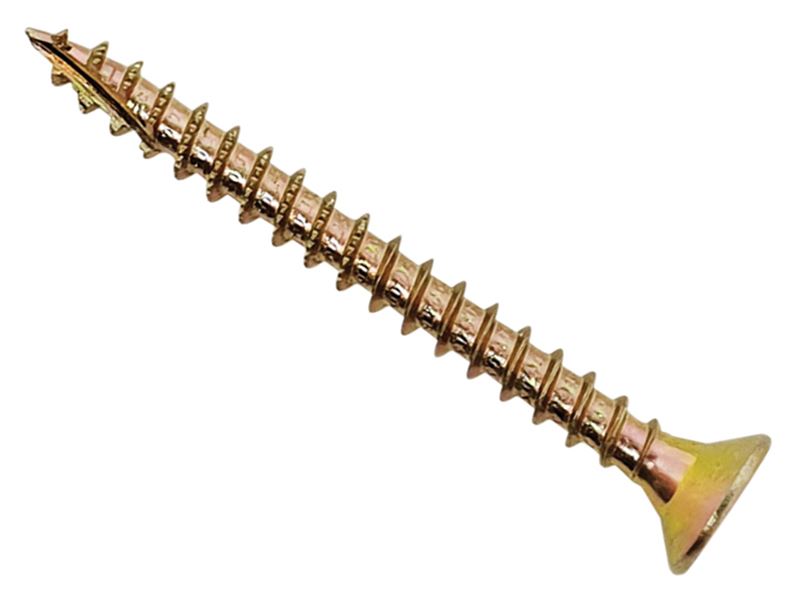 ForgeFix Spectre™ PZ対応木ネジ ザグリ頭 ZYP仕上げ 6.0x40mm 200本入り