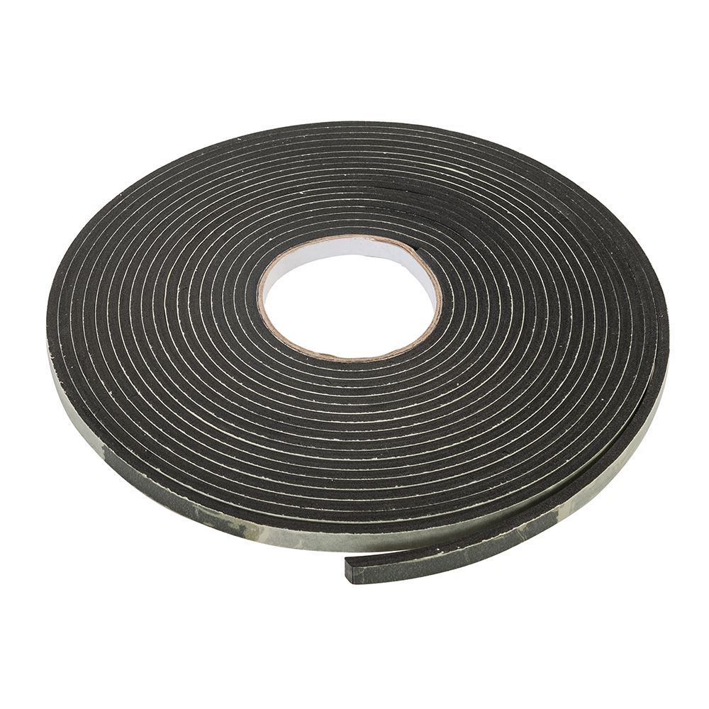 Fixman Self-Adhesive EVA Foam Gap Seal, 3-8mm, 10.5m, Black