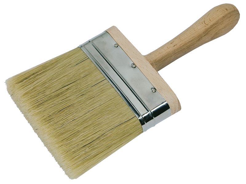 Faithfull Soft Bristle Dusting Brush 100mm with Wooden Handle