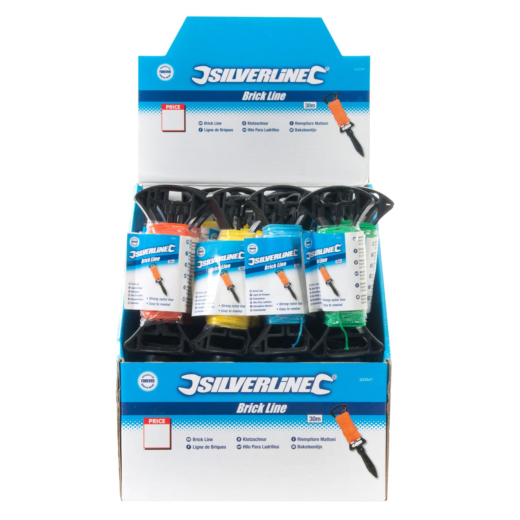 Silverline Spooled Brick Line, 100m, 24-Pack