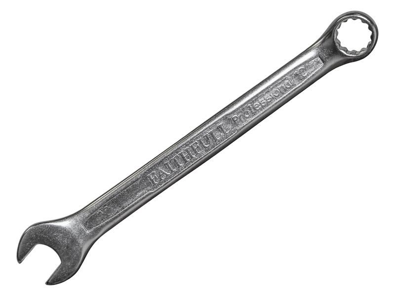 Faithfull Chiave Mista a Cromo Satinato 10mm, Acciaio CV