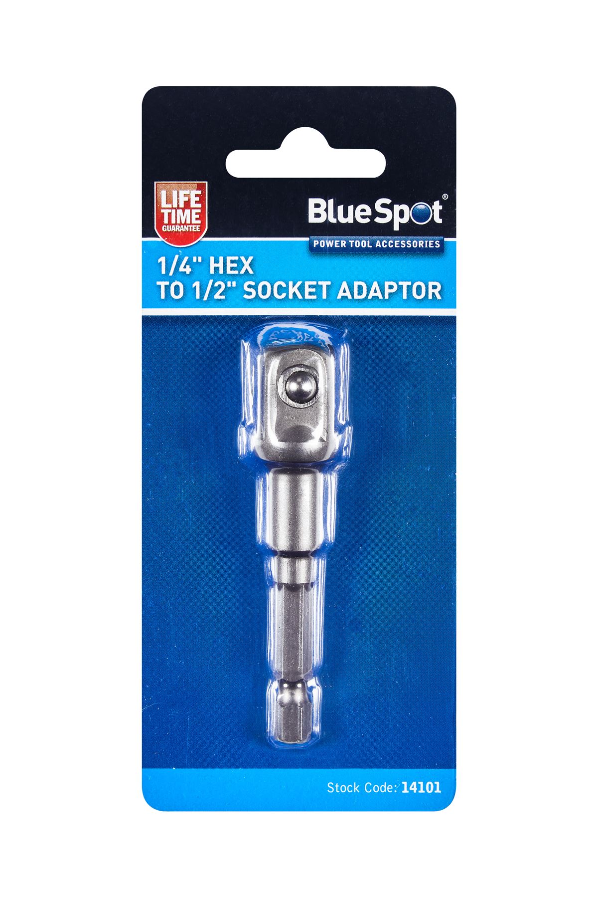 Blue Spot Tools - 1/4吋六角轉1/2吋套筒轉接頭
