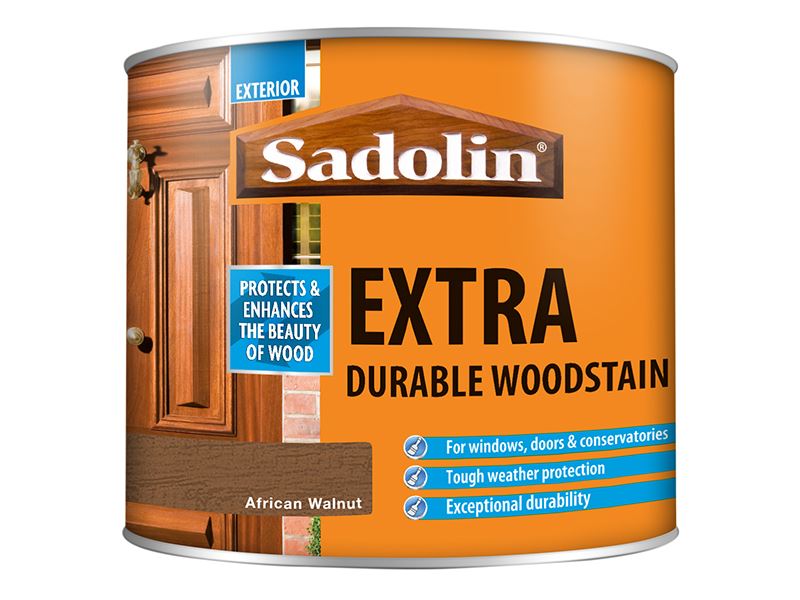 Sadolin Barniz Extra Resistente para Madera, Nogal Africano, 500ml