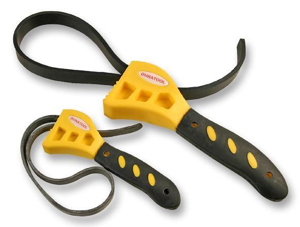 Duratool Set Chiave a Fascia 2 Pezzi per Tubi e Filtri