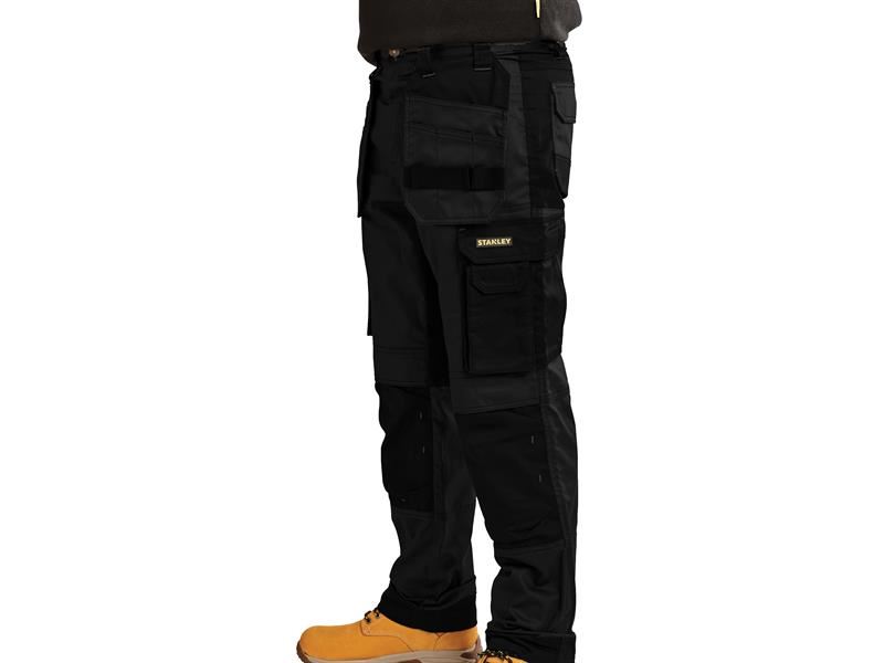 STANLEY Omaha Slim Fit Holster Trousers - Black, Waist 30in, Leg 31in