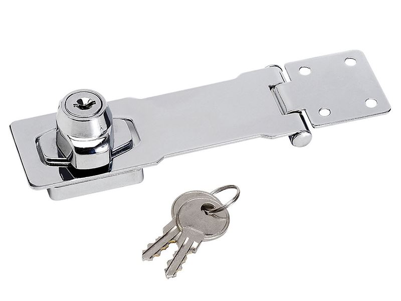 Master Lock Cerradura de Bisagra con Chapado en Cromo, Acero, 118mm