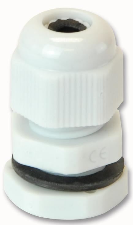 PRO POWER Glande de Cable M12 Nylon, IP68, 6.5mm, Gris
