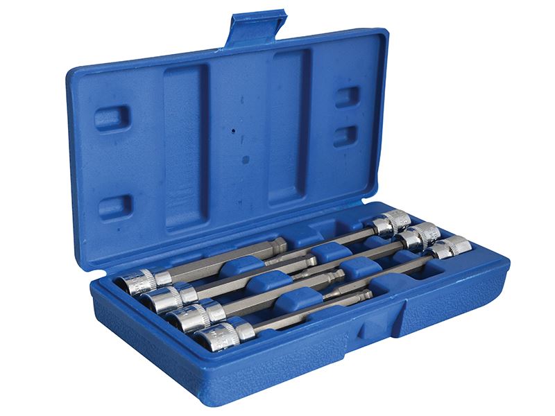 BlueSpot Tools - Set Bit Soket Hex Panjang Ekstra 3/8in, 7 Keping