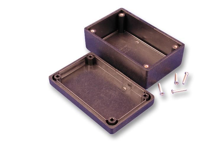 HAMMOND Caixa IP54 Preto ABS, 56x56x28mm, Blindagem EMI/RFI