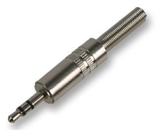 PRO SIGNAL Pluigin Cró Stéreó 3.5mm, Miotal, Pacáiste de 2