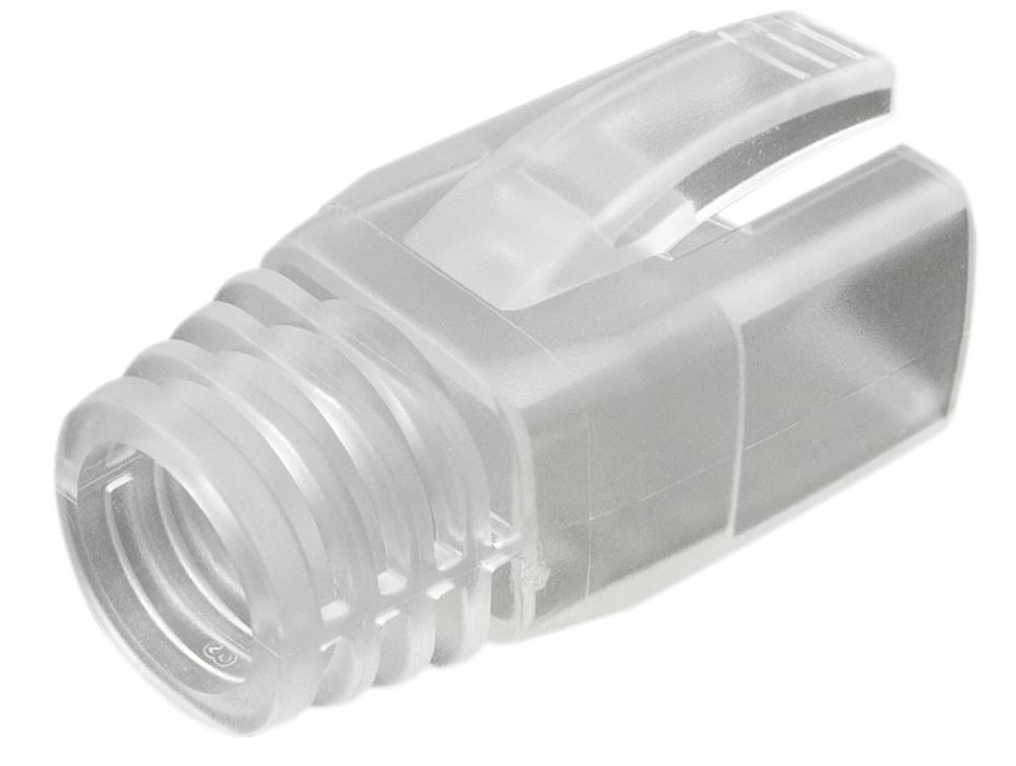 KAUDEN RJ45 クリアブーツ CAT6a/7/8用 10個入り