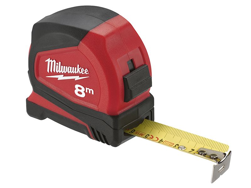 Milwaukee Pro Compact Meetlint, 8m x 25mm, Metrisch