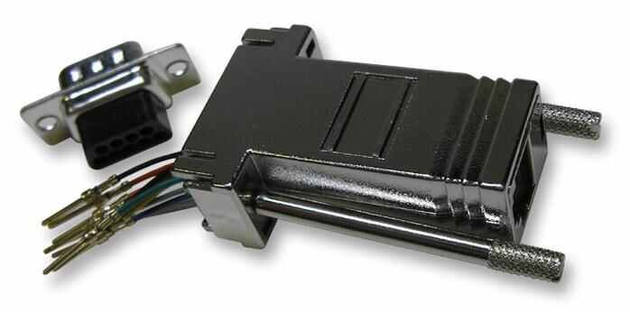 MH CONNECTORS 모듈러 어댑터 RJ45 to 9 Way D 쉴디드