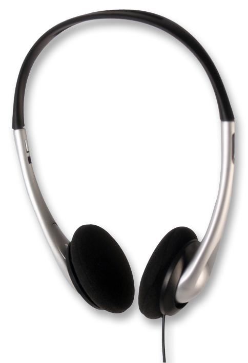 PRO SIGNAL Cuffie Stereo Leggere, Argento/Nero