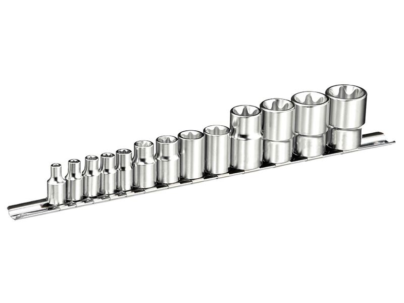 Expert - Set Soket TORX 13 Keping, Campuran Saiz Pemacu