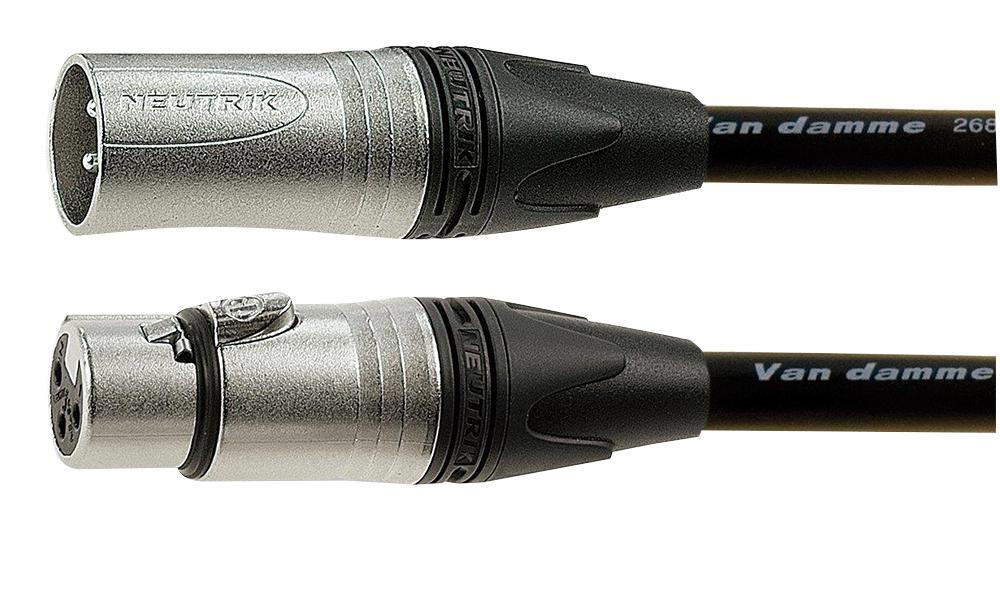 Van Damme Cable Micro XLR Macho a Hembra, 30m, Negro
