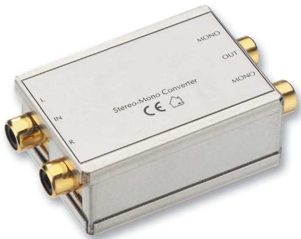 HiLo Stereo to Mono Audio Converter with RCA Sockets