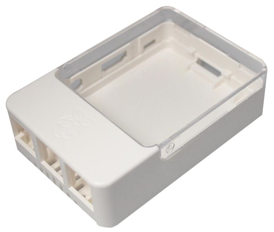 MULTICOMP PRO Raspberry Pi & HAT Case, White, 94x64x27mm