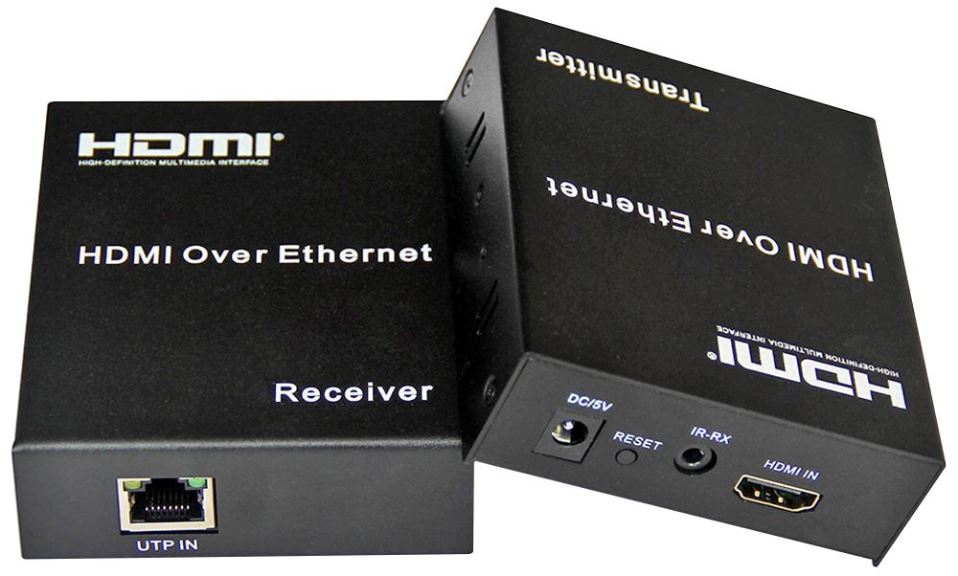 LMS DATA Estensore HDMI su Cat5e/Cat6 con IR, Portata 120m