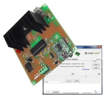CEBEK 8-30V 8A Régulateur de tension DC contrôlé par USB