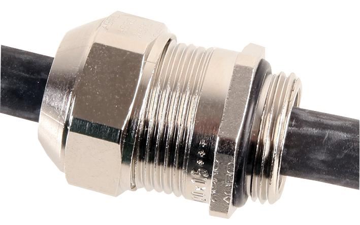 AGRO Progress EMC easyCONNECT M16 Passacables, Latón Niquelado, 6-10.5mm