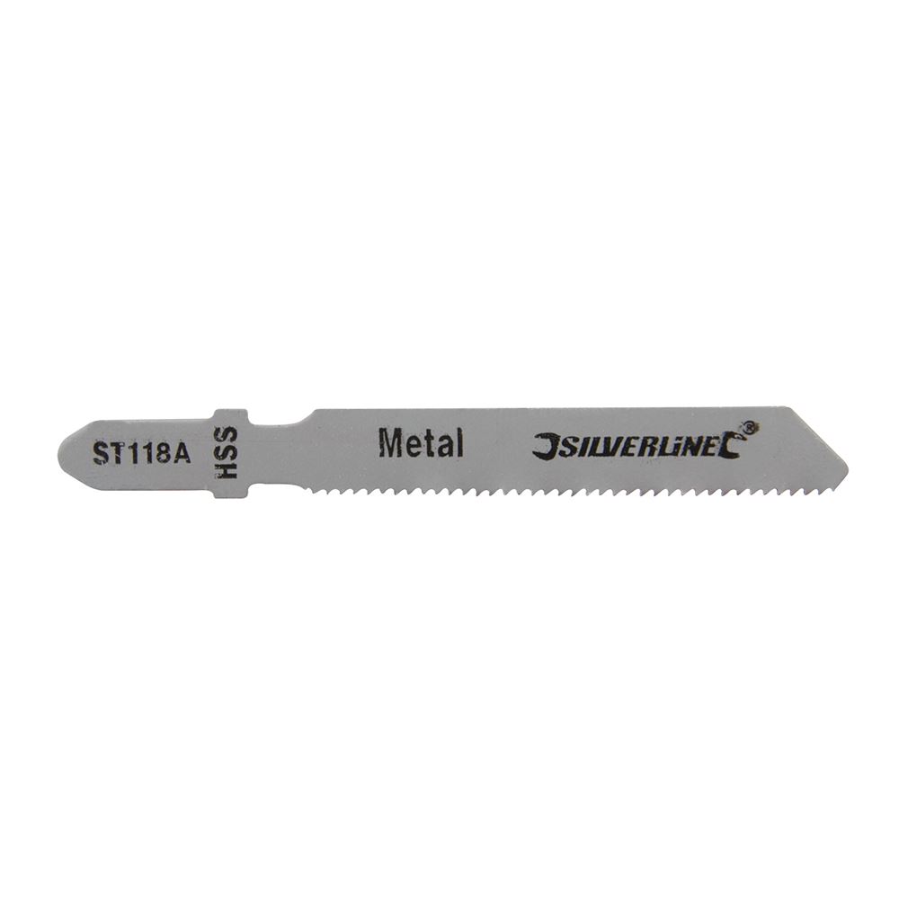 Lames de scie sauteuse Silverline ST118A pour métal, lot de 5, 50mm