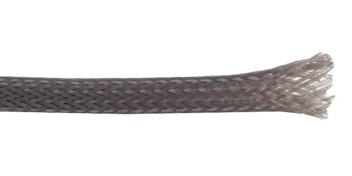 PRO POWER - Expandierbare geflochtene Polyester-Schlauchführung Grau 3mm Durchm