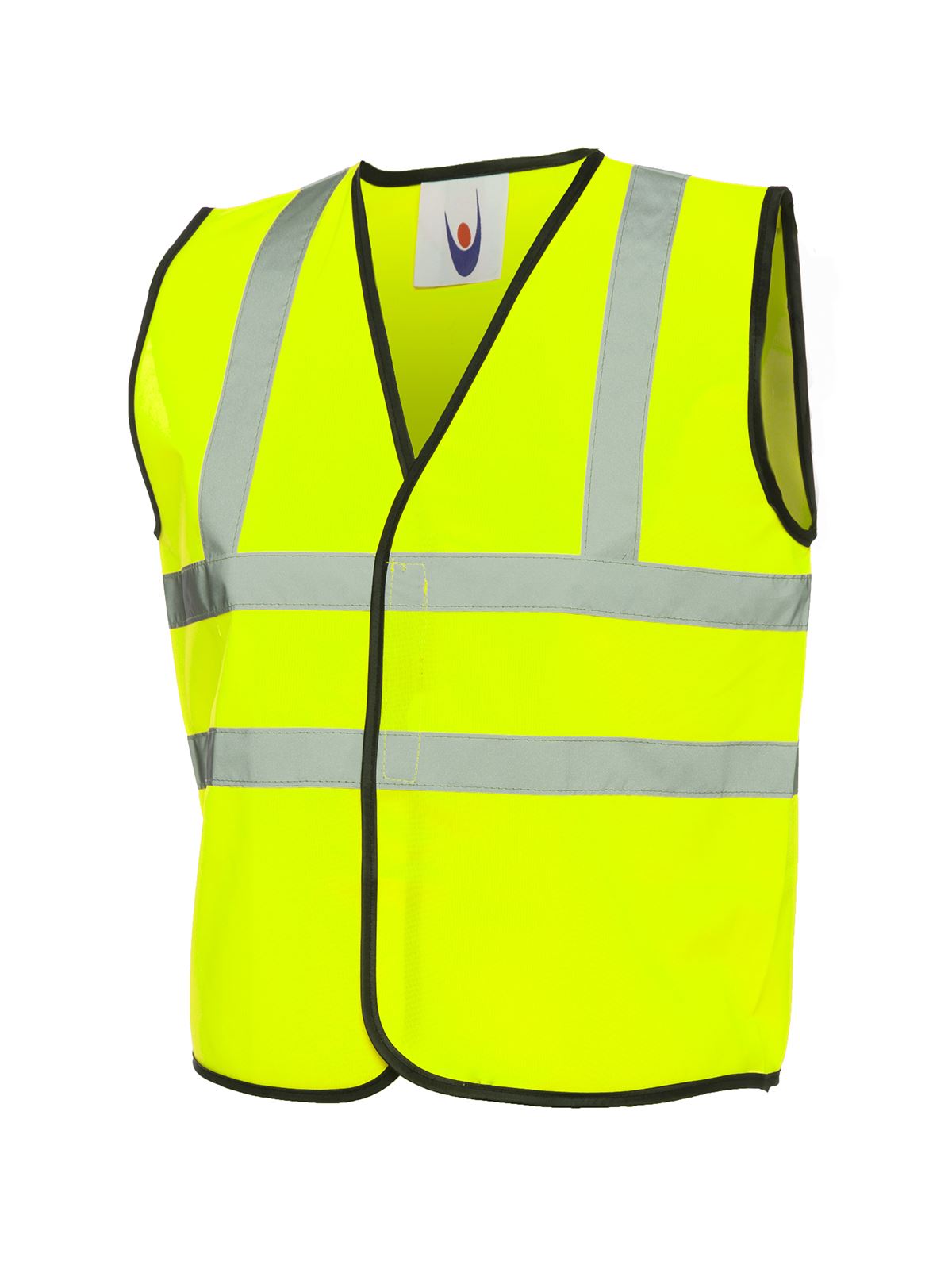 Uneek Children's Hi-Viz Waistcoat, Yellow, Size 7/9 Years