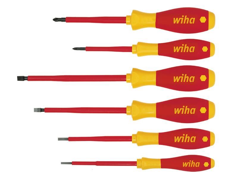 Wiha SoftFinish Electric Screwdriver Set, 6 Piece, Chrome Vanadium Steel