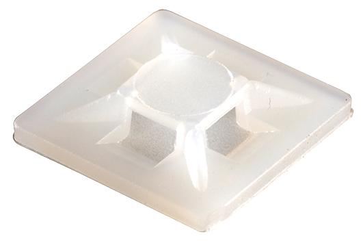 TY-ITS - 19 x 19mm Kabelbinderhalter selbstklebend, natur - 100 Stück
