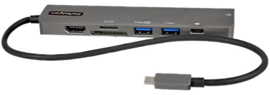 StarTech USB-C Multiport Adapter - 4K HDMI, Card Reader, LAN & 100W PD