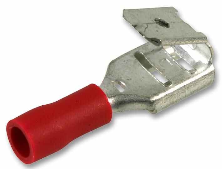 PRO POWER Terminal de Crimpar Desconector Multi Stack 6,35mm Rojo, Paquete de 1