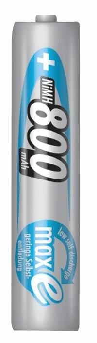 ANSMANN - AAA NiMH-Akku 800mAh, maxE, Einzelpackung