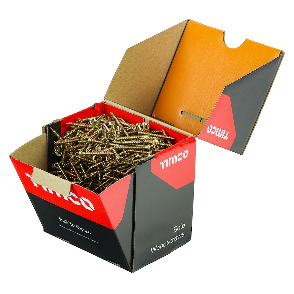 Timco Pacote de Parafusos para Madeira Solo, 4.0 x 40mm, 1000 Unidades (Cabeça 