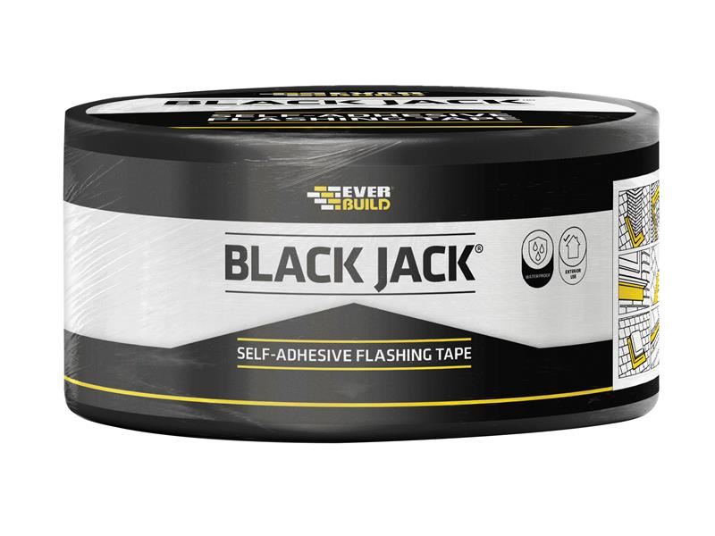 Everbuild Sika Black Jack® Flashing Tape, 100mm x 10m Roll