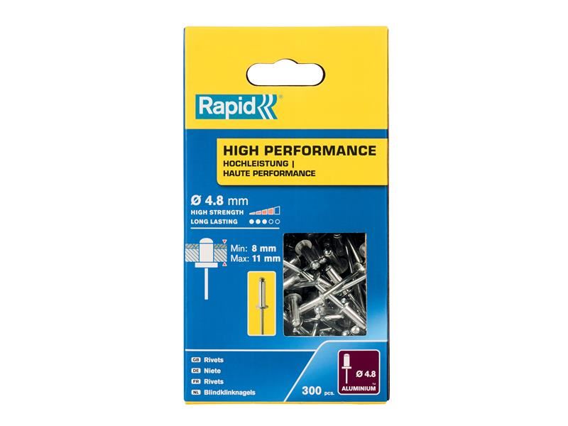 Rebites de Alto Desempenho Rapid 4,8 x 14mm (Caixa de 300)