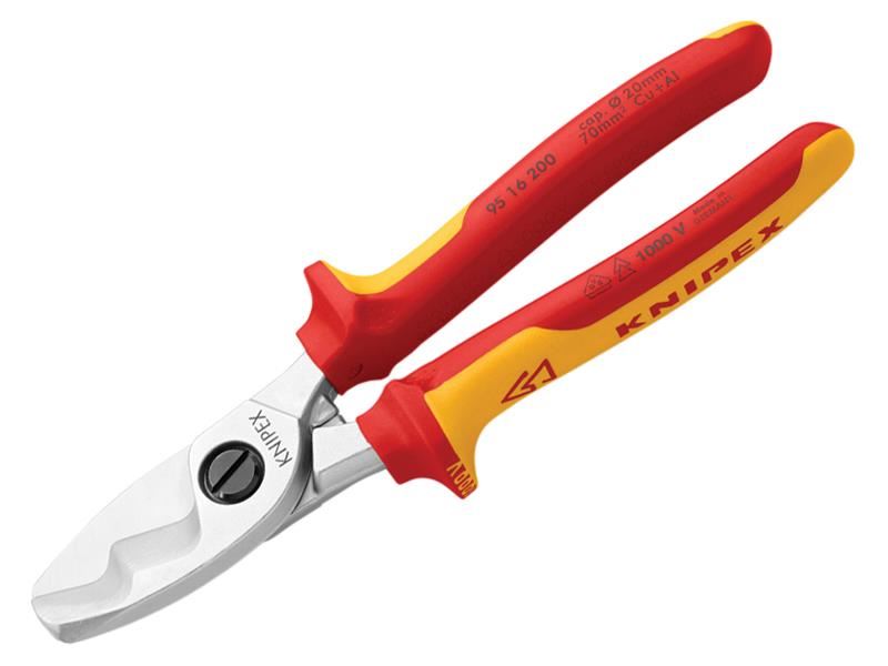 Knipex VDE kleště na kabely s dvojitým ostřím, 200mm
