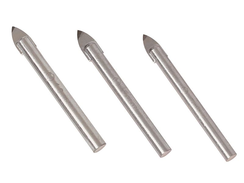 Vitrex TGDK010 Tungsten Carbide Tile & Glass Drill Bit Kit (6, 8, 10mm)